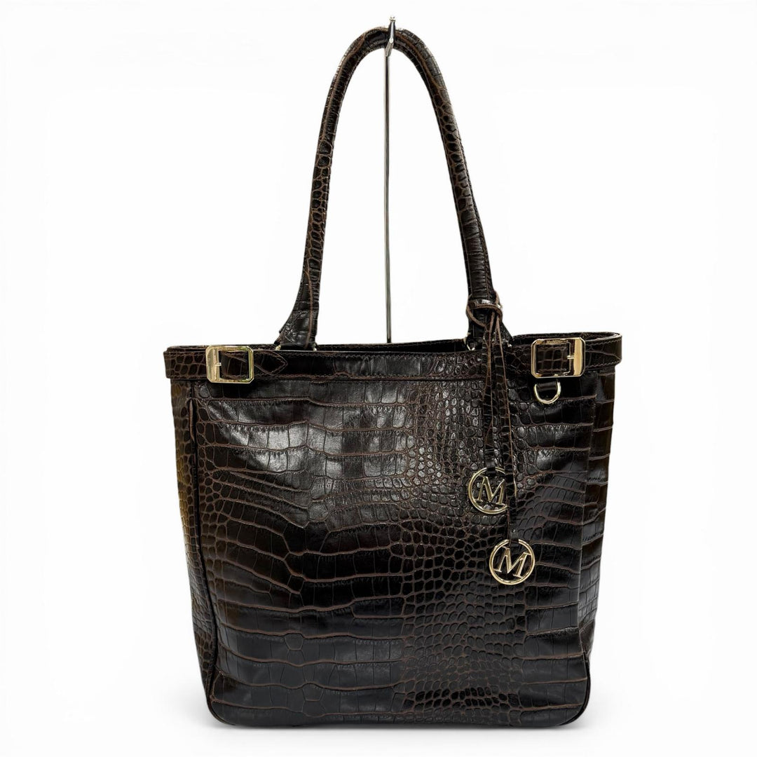 Great Max Mara Tote Bag Brown leather Women