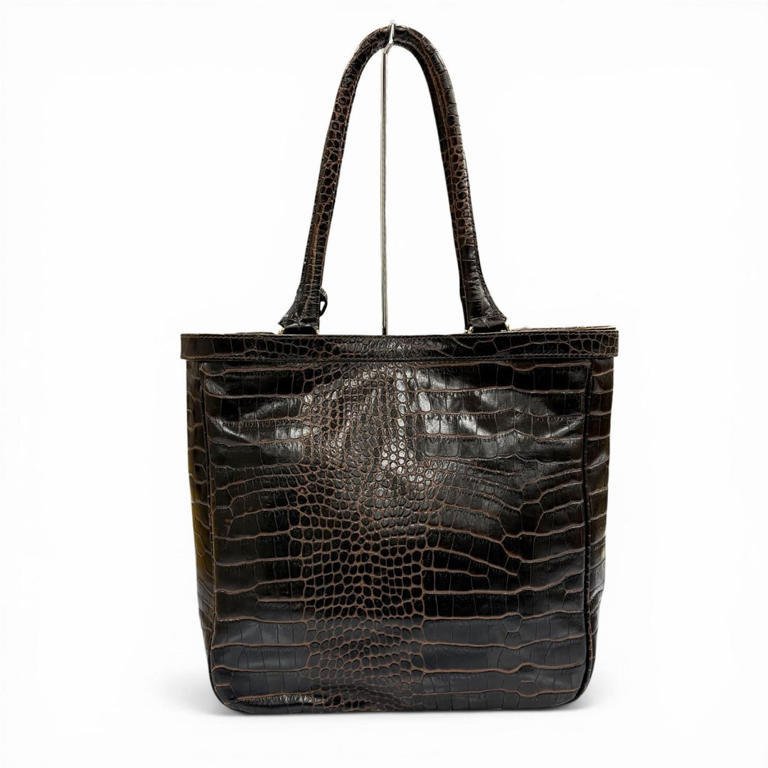 Great Max Mara Tote Bag Brown leather Women