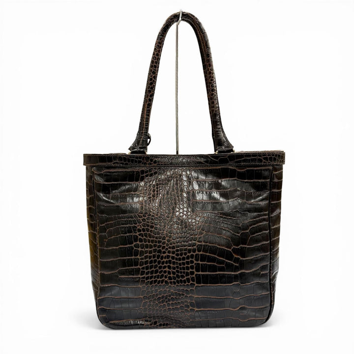 Great Max Mara Tote Bag Brown leather Women