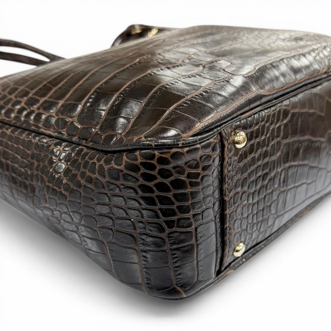 Great Max Mara Tote Bag Brown leather Women