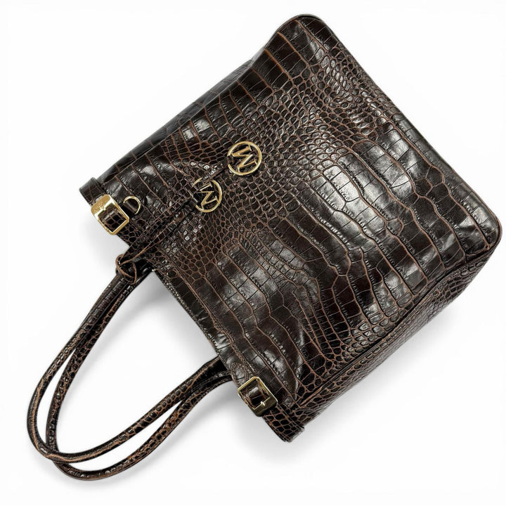 Great Max Mara Tote Bag Brown leather Women