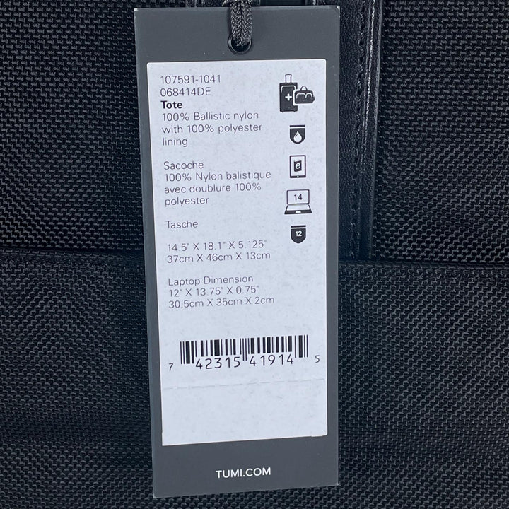 Pristine TUMI Tote Bag JARVIS North South Tote Ballistic nylon, mens 068414DE