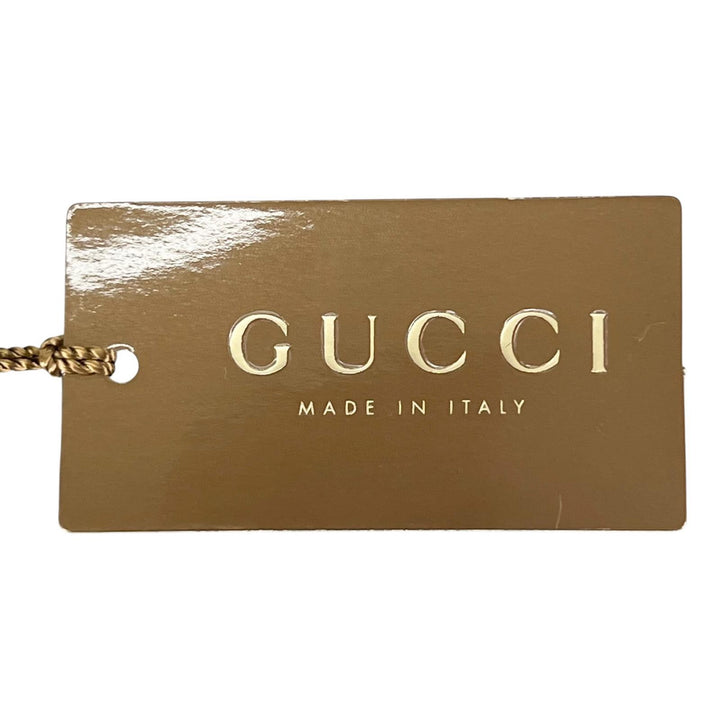 Pristine GUCCI tie GG pattern GG logo wide tie black silk mens