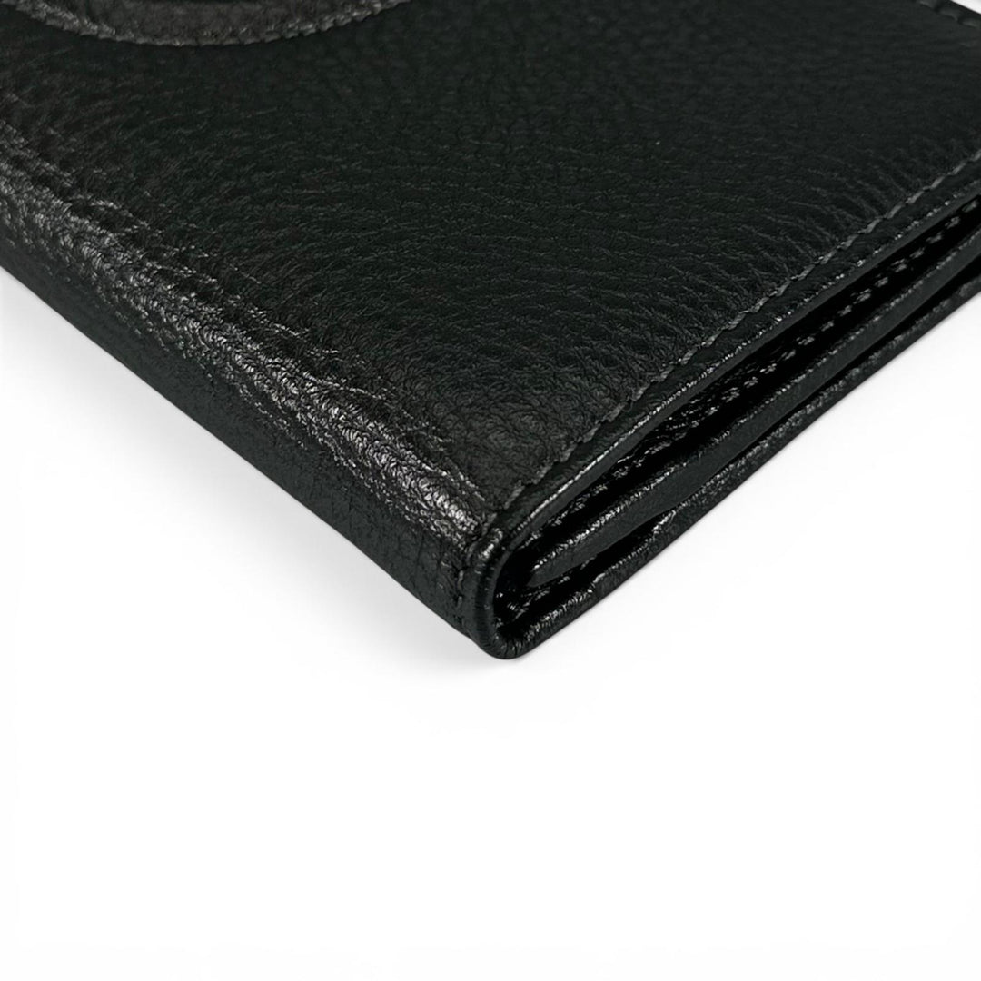 Pristine Salvatore Ferragamo Purse Gancini long wallet black leather Women