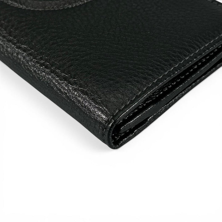 Pristine Salvatore Ferragamo Purse Gancini long wallet black leather Women