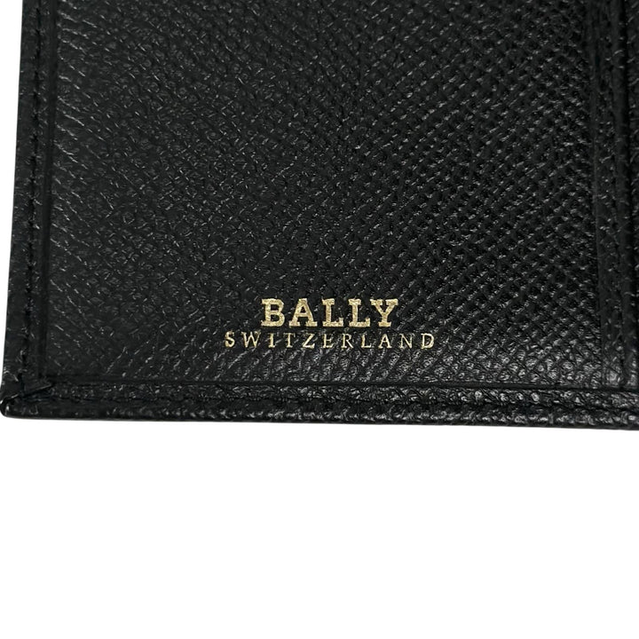 Pristine BALLY Purse LALIRO Leather Long Wallet with Metal Logo black mens