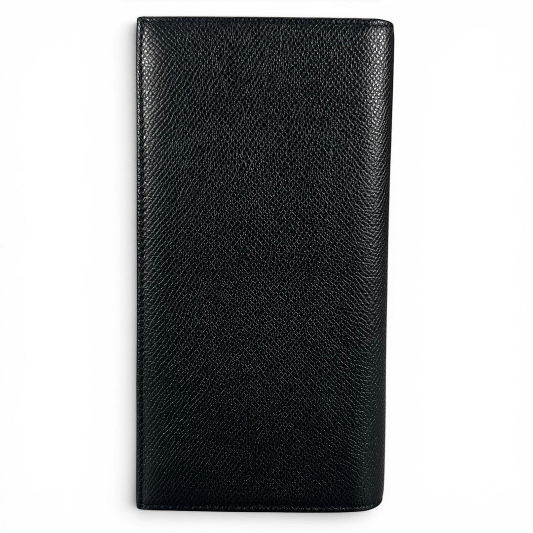 Pristine BALLY Purse LALIRO Leather Long Wallet with Metal Logo black mens
