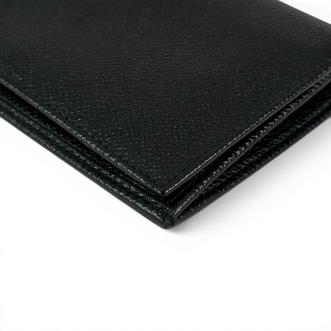 Pristine BALLY Purse LALIRO Leather Long Wallet with Metal Logo black mens