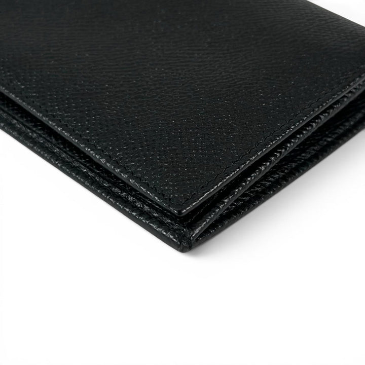 Pristine BALLY Purse LALIRO Leather Long Wallet with Metal Logo black mens