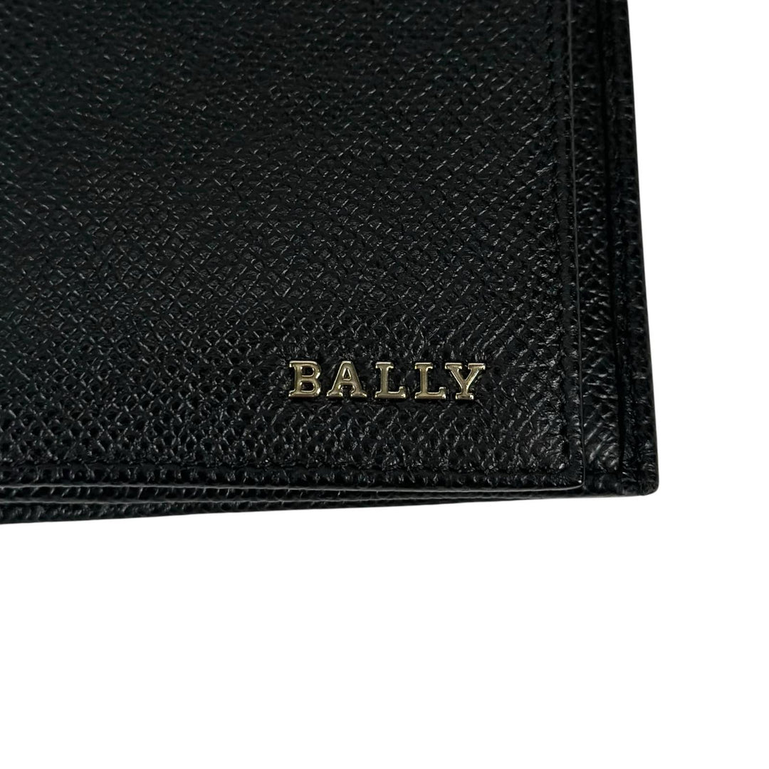 Pristine BALLY Purse LALIRO Leather Long Wallet with Metal Logo black mens