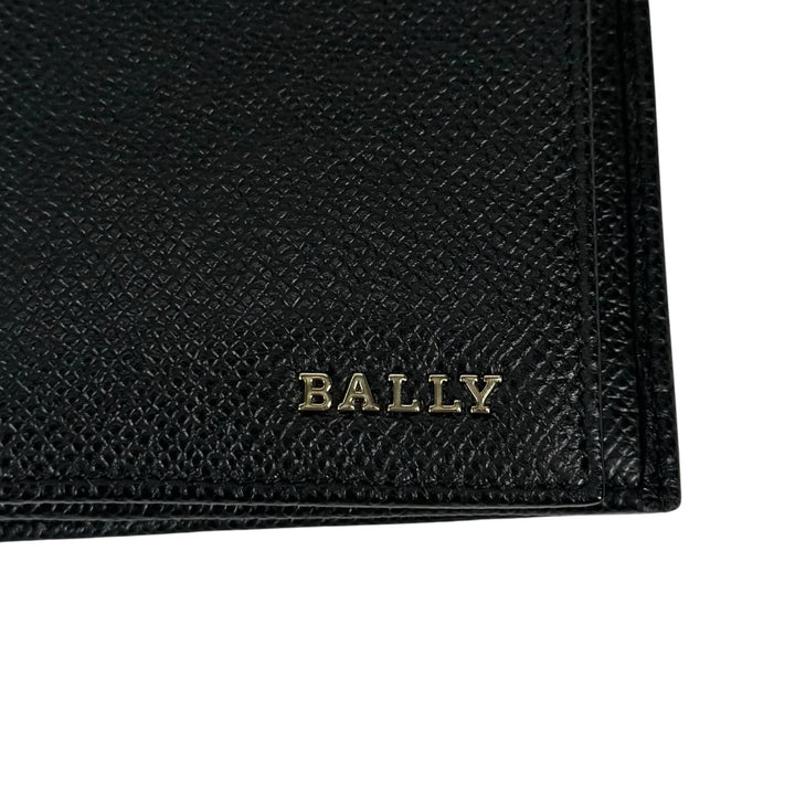 Pristine BALLY Purse LALIRO Leather Long Wallet with Metal Logo black mens