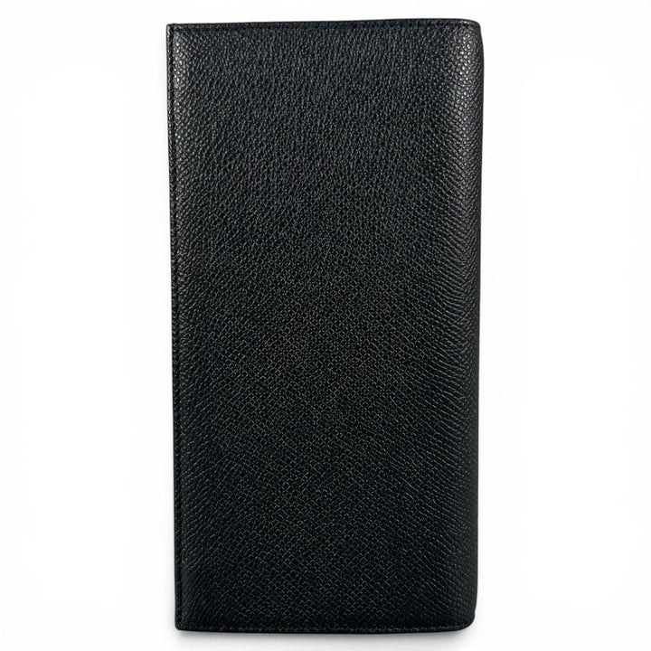 Excellent BALLY Purse LALIRO Leather long wallet with metal logo, bi-fold mens
