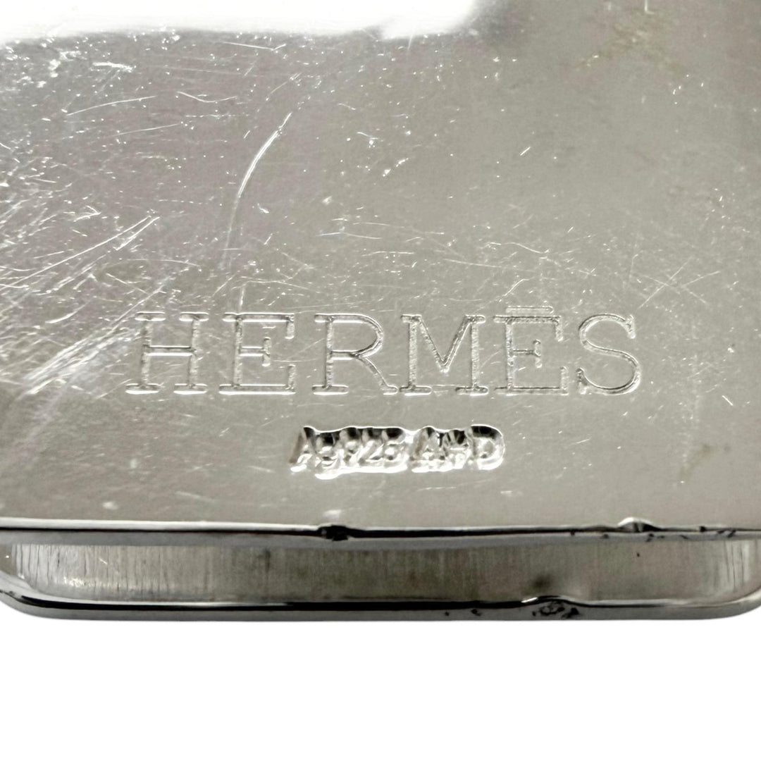 Very Good HERMES Money clip Evelyn money clip Silver AG925 mens