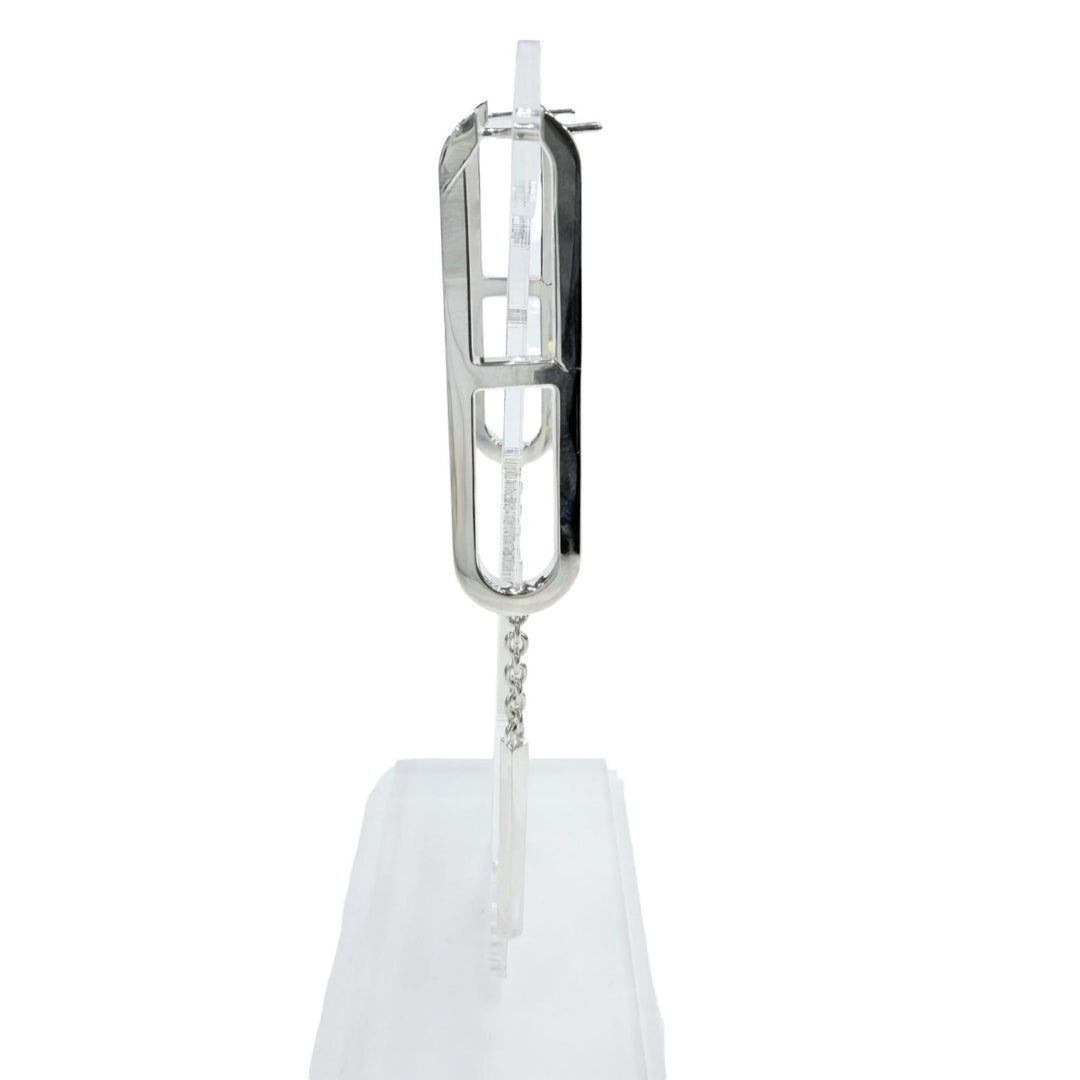 Great HERMES Pierce Ever Shane Dunkle Silver 925 Women