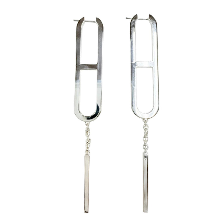 Great HERMES Pierce Ever Shane Dunkle Silver 925 Women