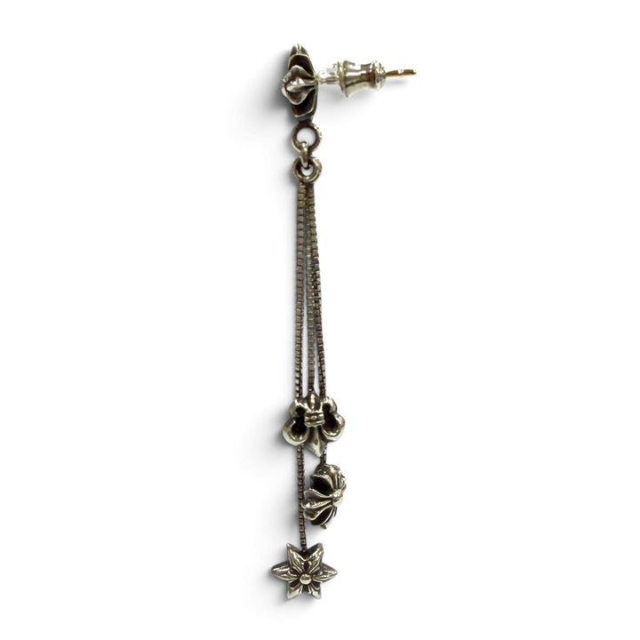 Great CHROME HEARTS Pierce JOJO PST PLASBS LEFT SIDE EARRING Silver 925 mens
