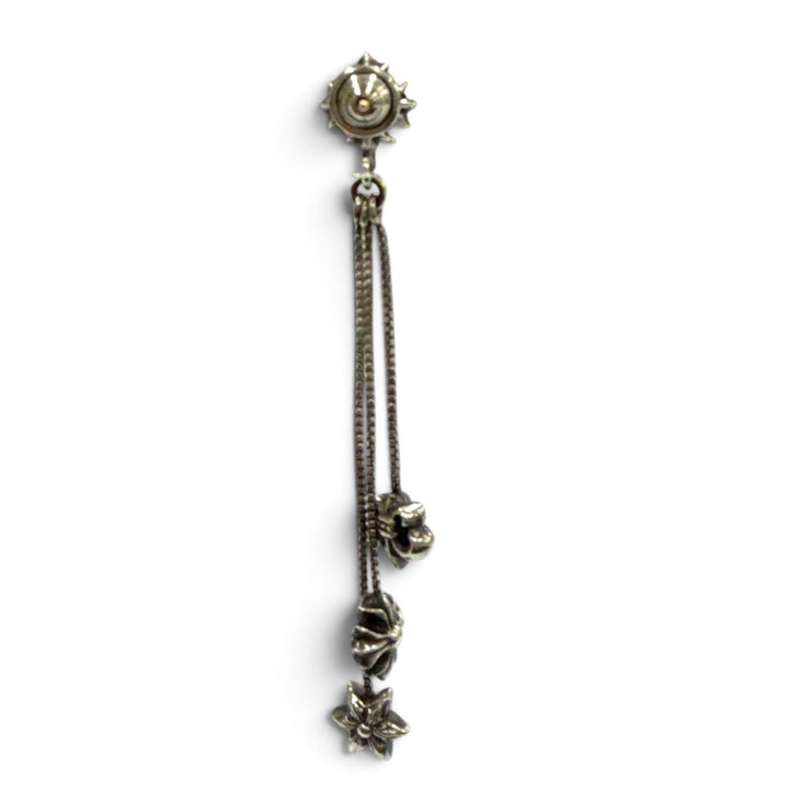Great CHROME HEARTS Pierce JOJO PST PLASBS LEFT SIDE EARRING Silver 925 mens