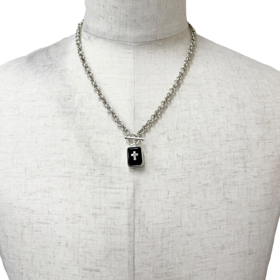 Great Justin Davis Necklace eminem D0.13ct Silver SV925 mens SNJ115 2 50