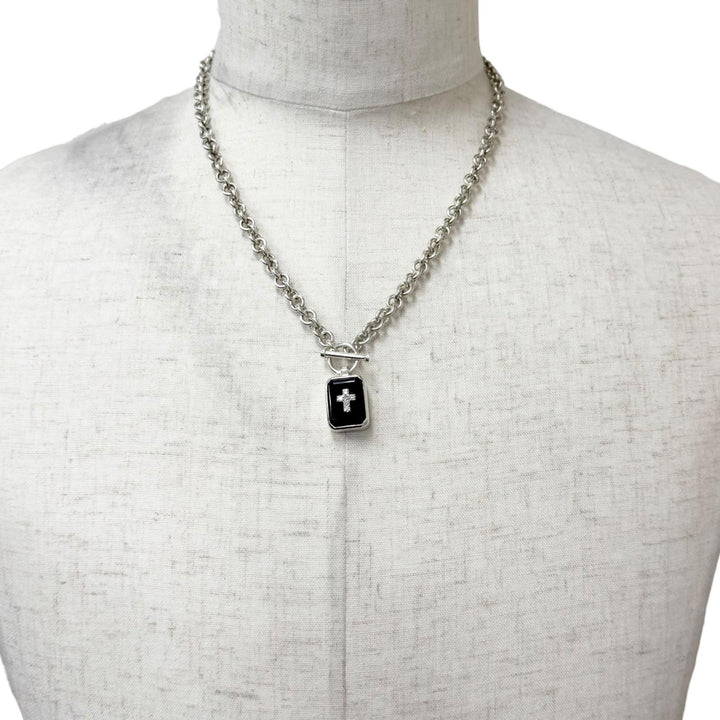 Great Justin Davis Necklace eminem D0.13ct Silver SV925 mens SNJ115 2 50