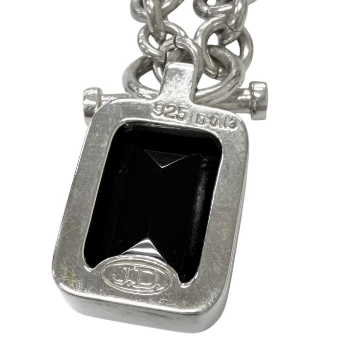 Great Justin Davis Necklace eminem D0.13ct Silver SV925 mens SNJ115 2 50