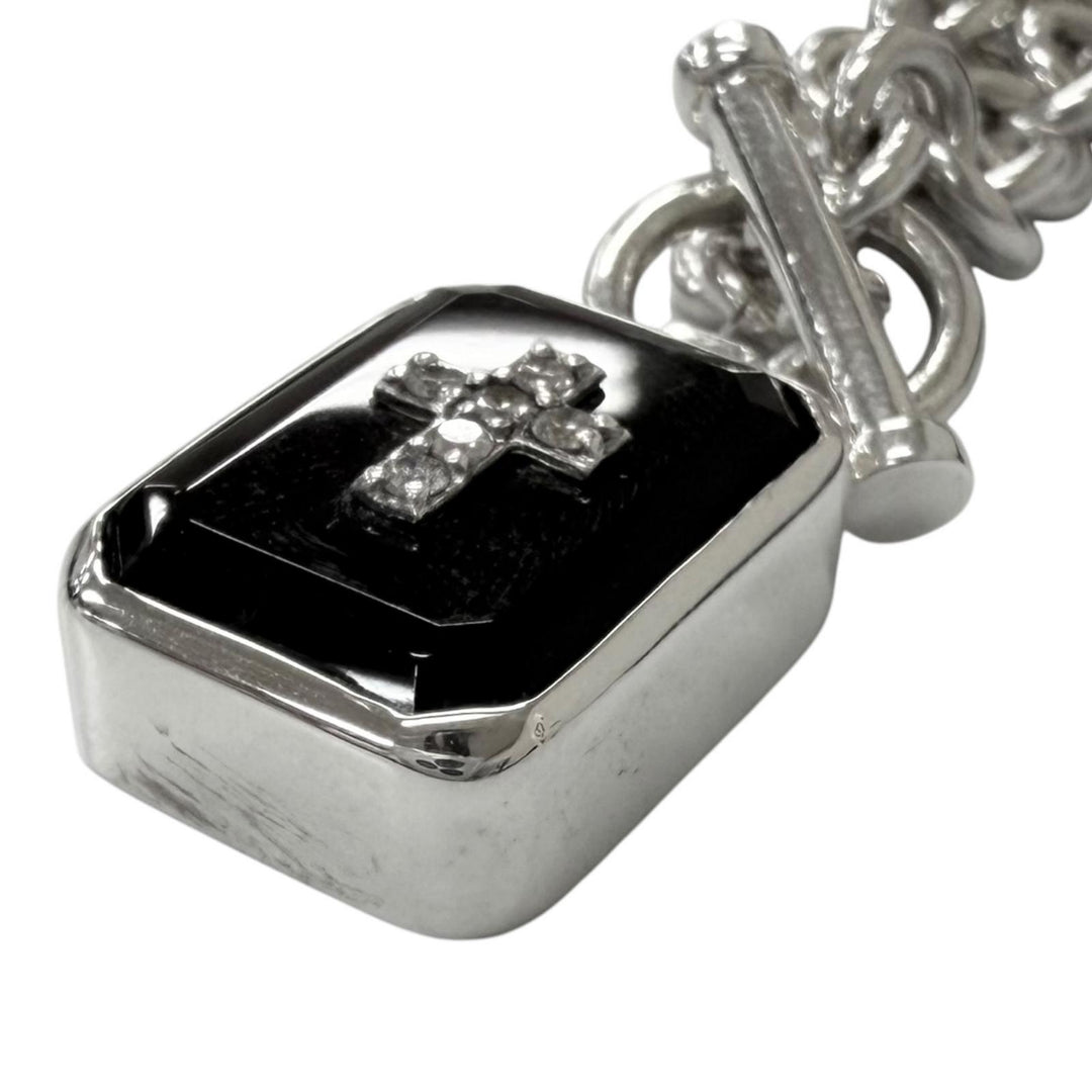 Great Justin Davis Necklace eminem D0.13ct Silver SV925 mens SNJ115 2 50