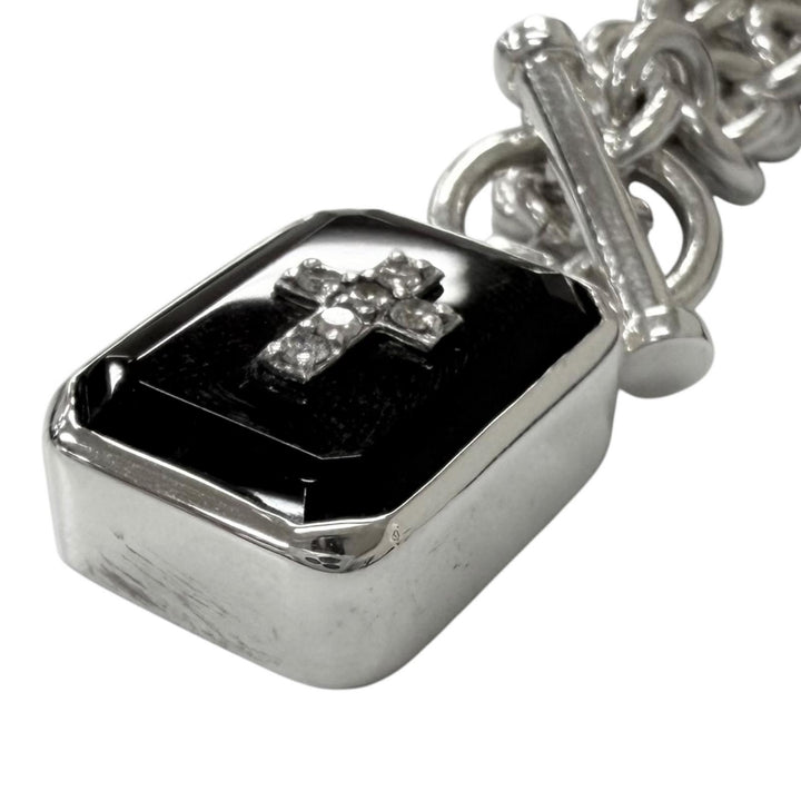 Great Justin Davis Necklace eminem D0.13ct Silver SV925 mens SNJ115 2 50