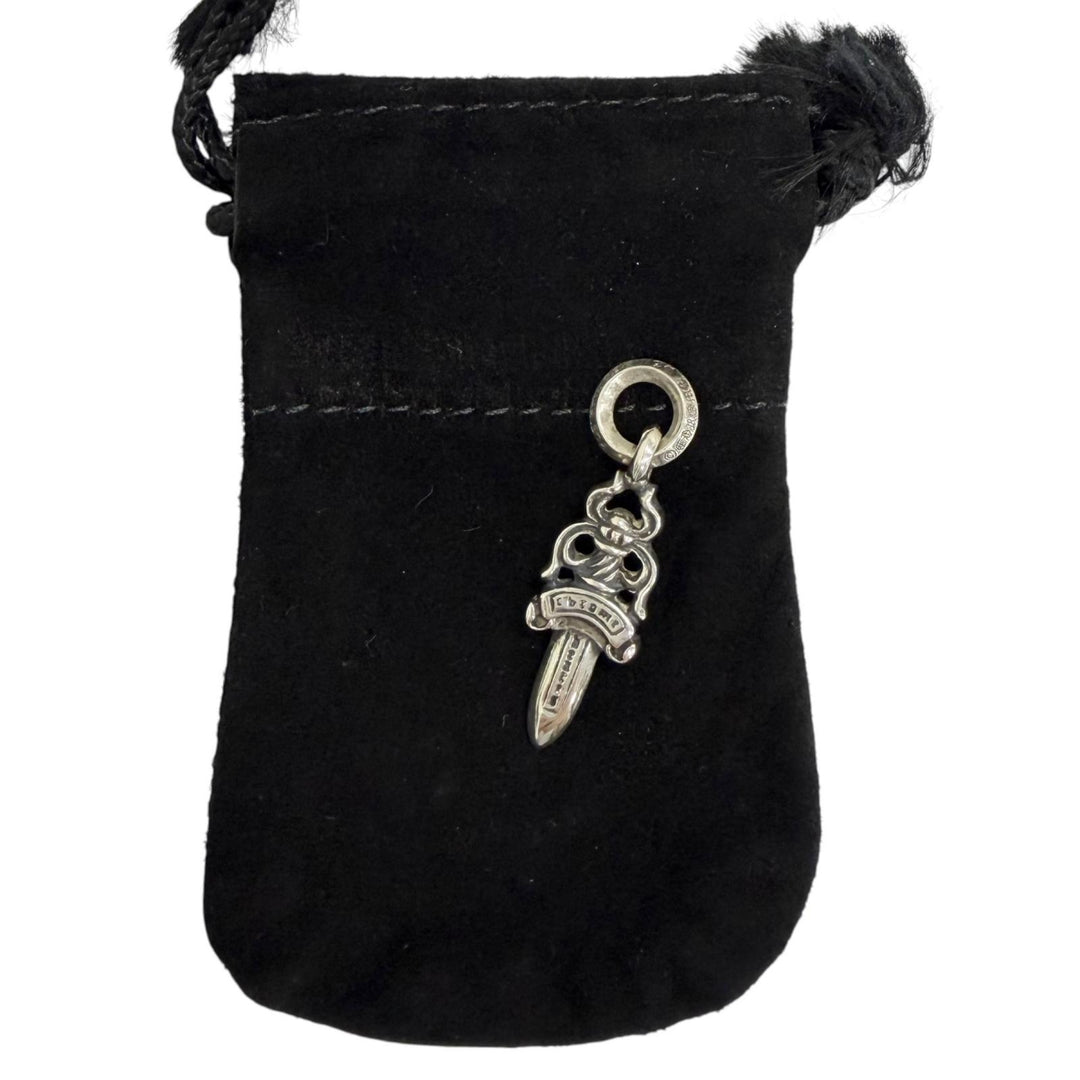 Great CHROME HEARTS Pendant top 5 DAGGER necklace charm SV925 mens