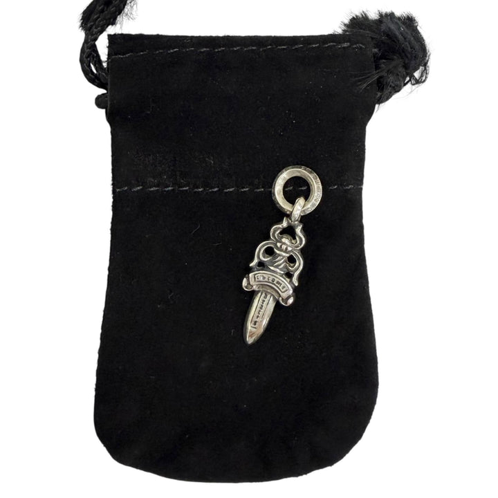 Great CHROME HEARTS Pendant top 5 DAGGER necklace charm SV925 mens