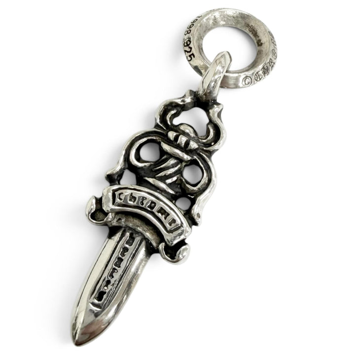 Great CHROME HEARTS Pendant top 5 DAGGER necklace charm SV925 mens