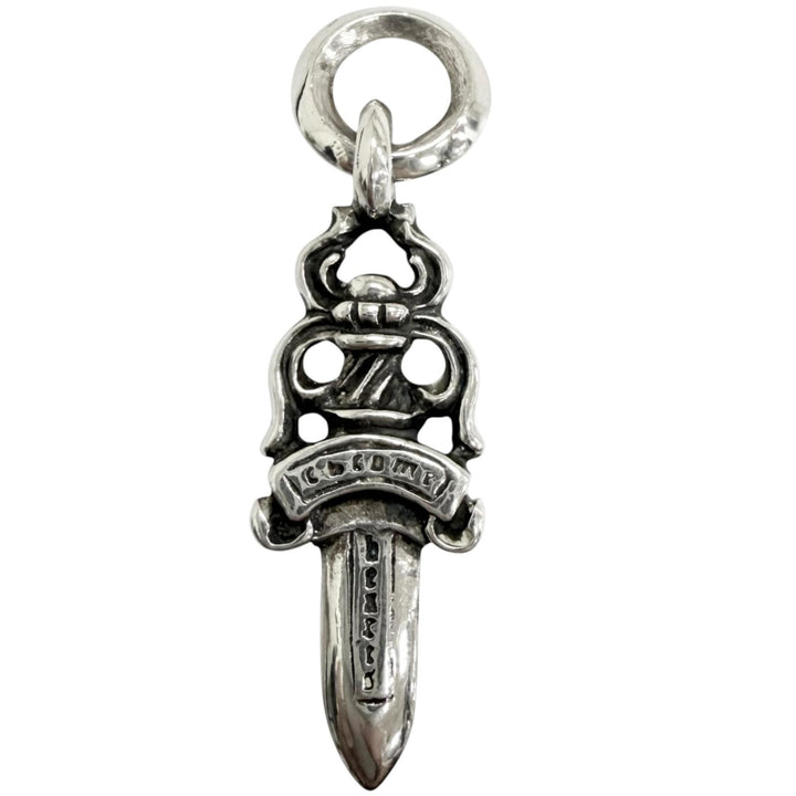 Great CHROME HEARTS Pendant top 5 DAGGER necklace charm SV925 mens