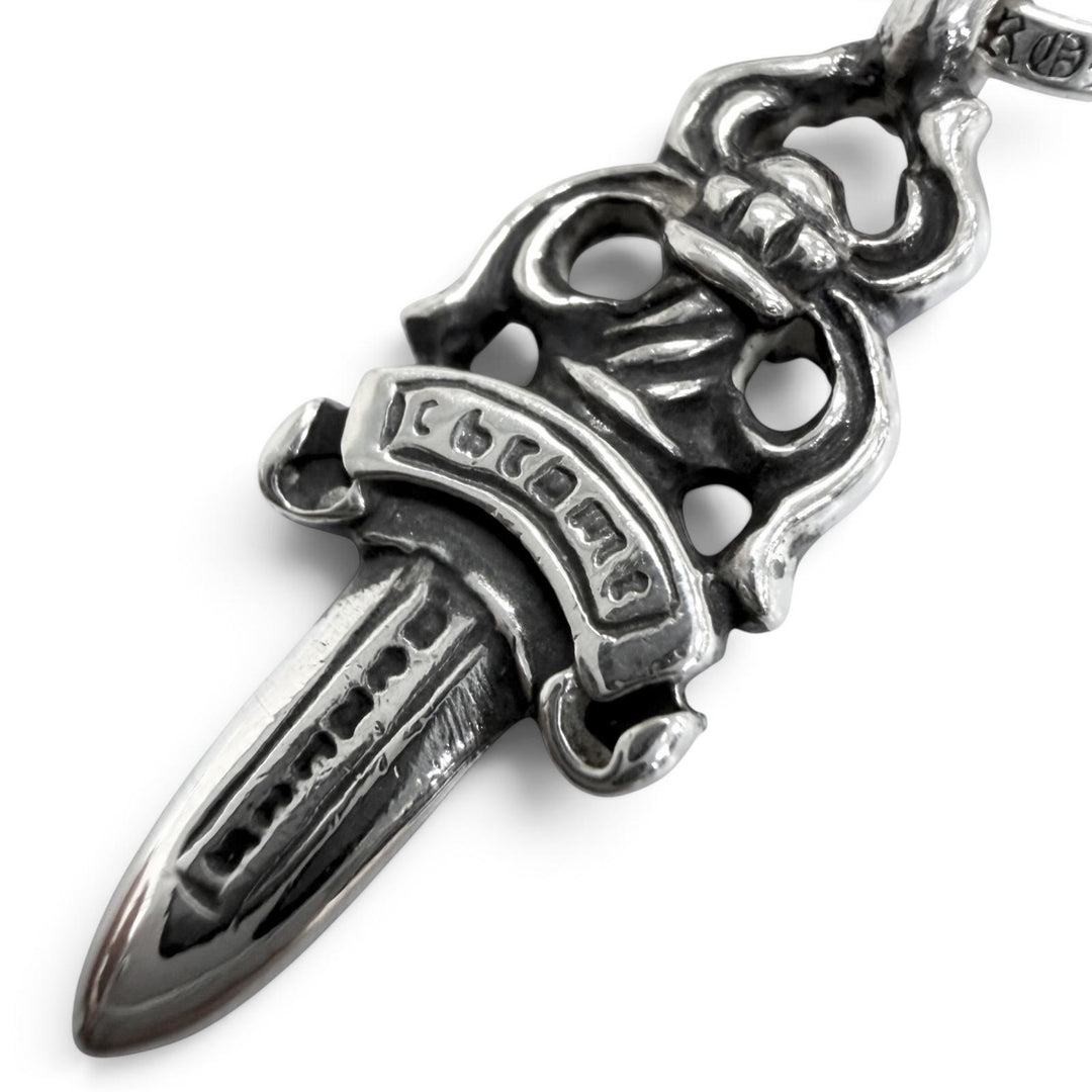 Great CHROME HEARTS Pendant top #5 DAGGER necklace charm