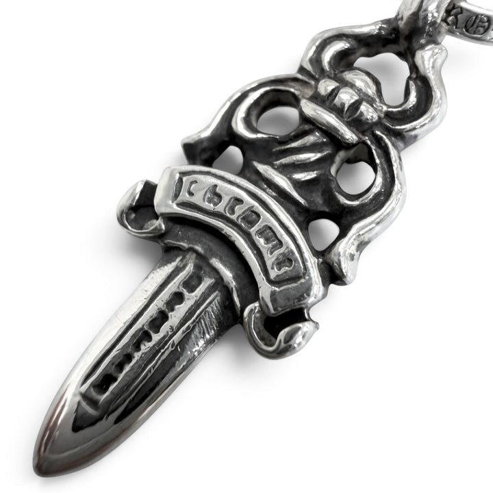 Great CHROME HEARTS Pendant top #5 DAGGER necklace charm