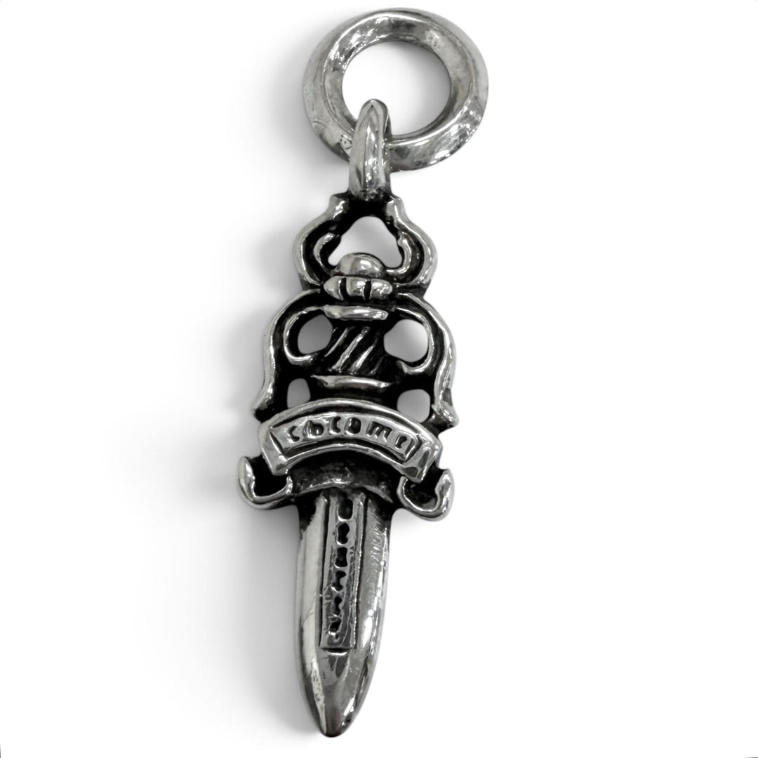 Great CHROME HEARTS Pendant top #5 DAGGER necklace charm