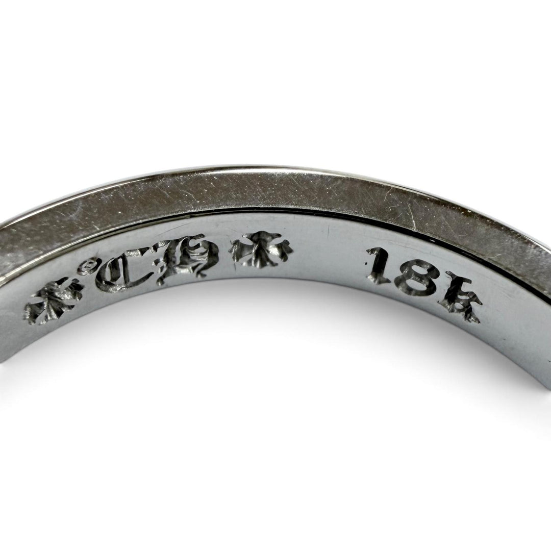 Excellent CHROME HEARTS Ring ring Wedding band White gold 18K mens