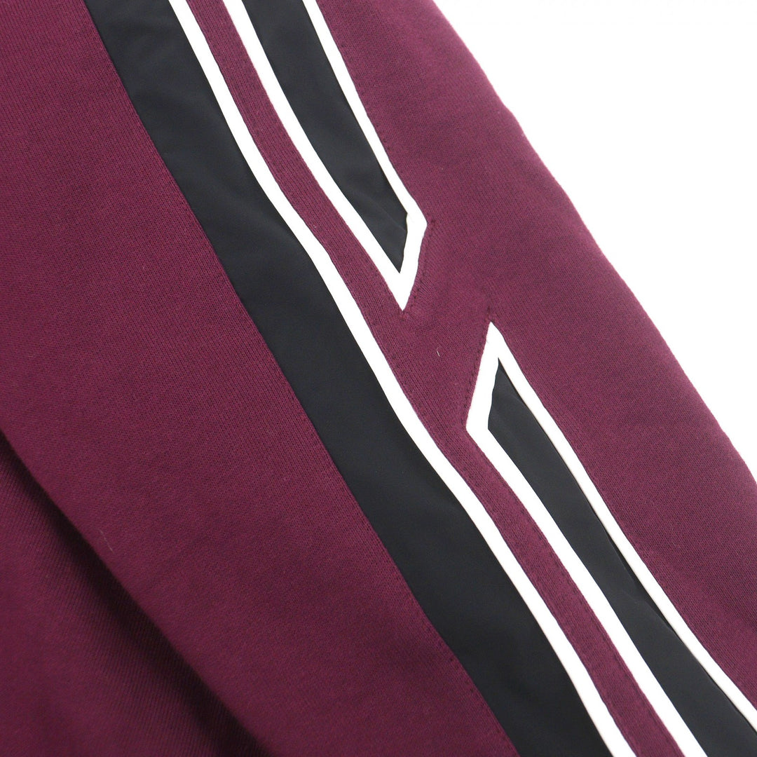 Pristine HERMES sweat Run H Side line Burgundy cotton mens S