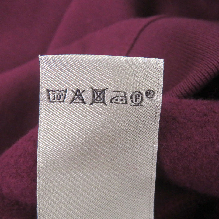 Pristine HERMES sweat Run H Side line Burgundy cotton mens S