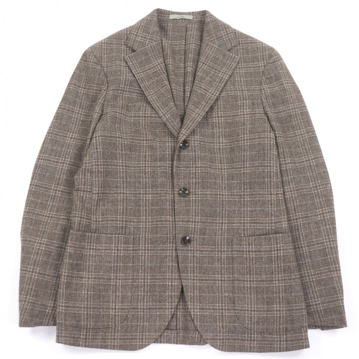 Excellent BOGLIOLI tailored jacket DOVER Check Pattern Single Jacket