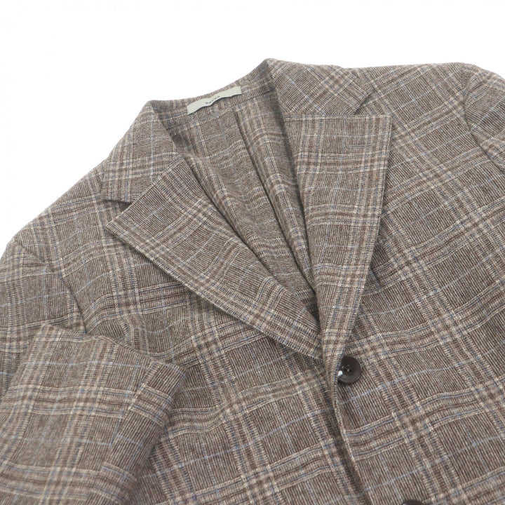 Excellent BOGLIOLI tailored jacket DOVER Check Pattern Single Jacket