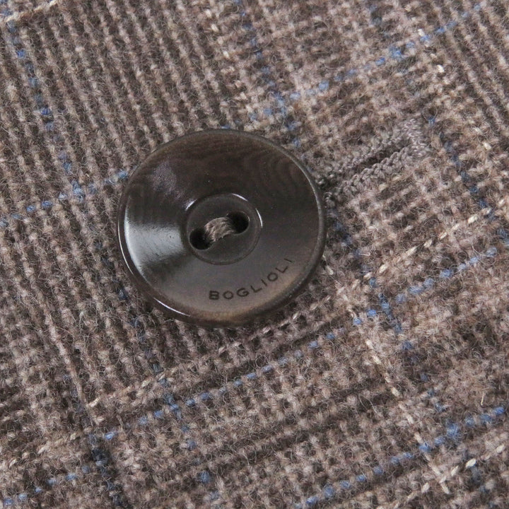 Excellent BOGLIOLI tailored jacket DOVER Check Pattern Single Jacket