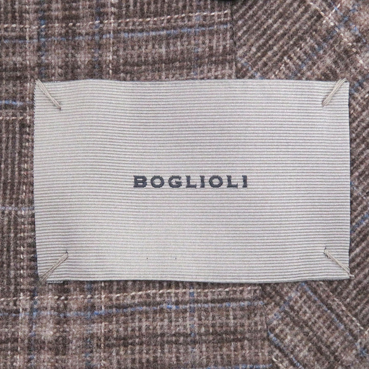 Excellent BOGLIOLI tailored jacket DOVER Check Pattern Single Jacket