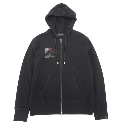 Excellent TOD’S hoodie NO CODE black cotton mens L X5MB544N600