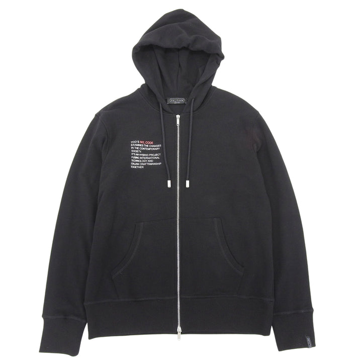 Excellent TOD’S hoodie NO CODE black cotton mens L X5MB544N600