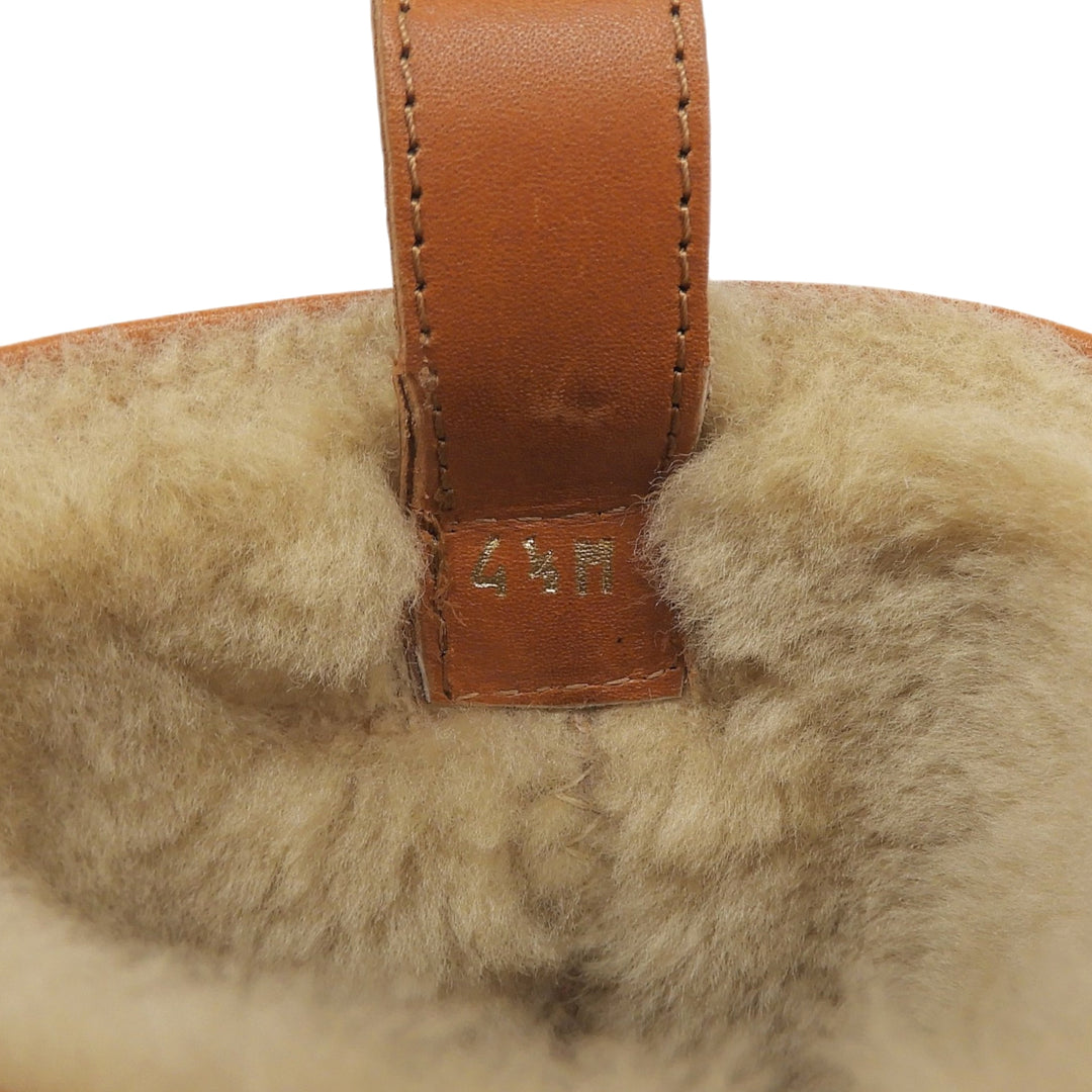 Great FERRAGAMO short boots TIRBA FUR Brown leather Women 776773