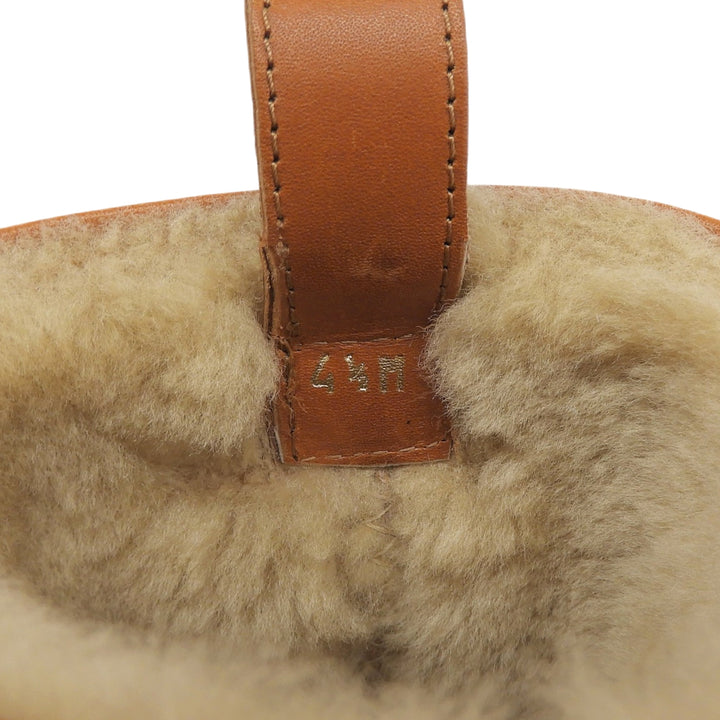 Great FERRAGAMO short boots TIRBA FUR Brown leather Women 776773
