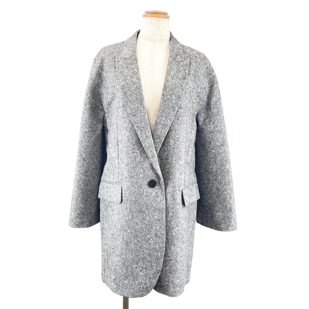 Excellent PETAR PETROV Chester coat 2021 Resort Collection Single Virgin wool 34
