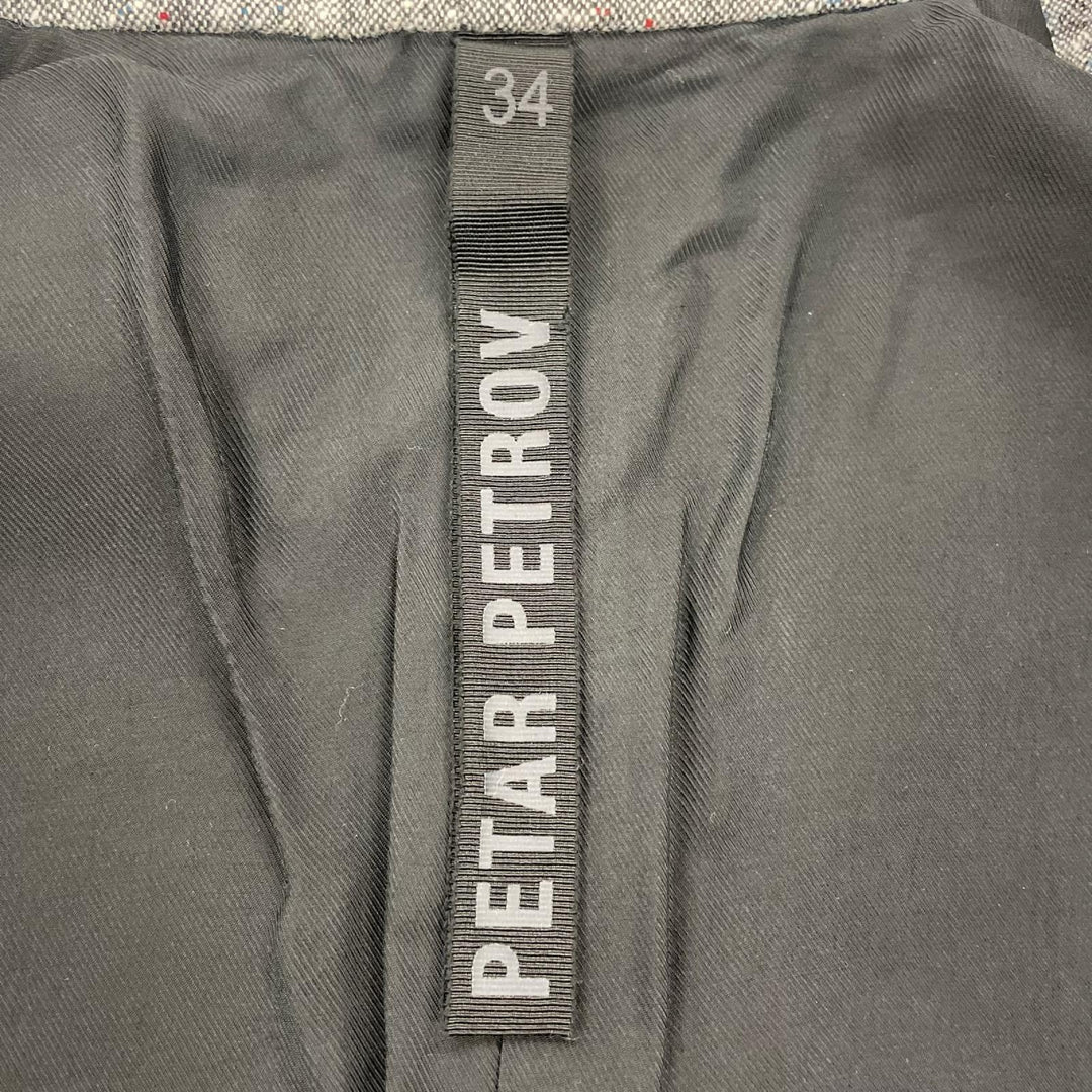 Excellent PETAR PETROV Chester coat 2021 Resort Collection Single Virgin wool 34