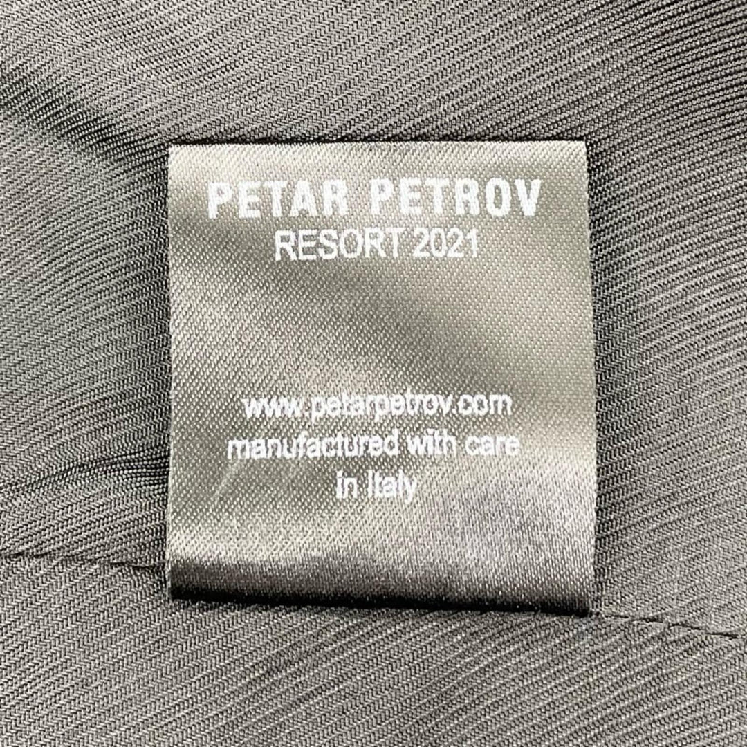 Excellent PETAR PETROV Chester coat 2021 Resort Collection Single Virgin wool 34