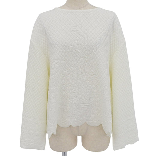 Excellent MAME KUROGOUCHI knit white Women 1 MM21Stainless Steel-KN029