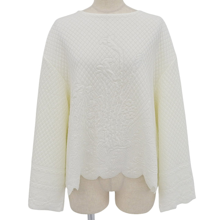 Excellent MAME KUROGOUCHI knit white Women 1 MM21Stainless Steel-KN029