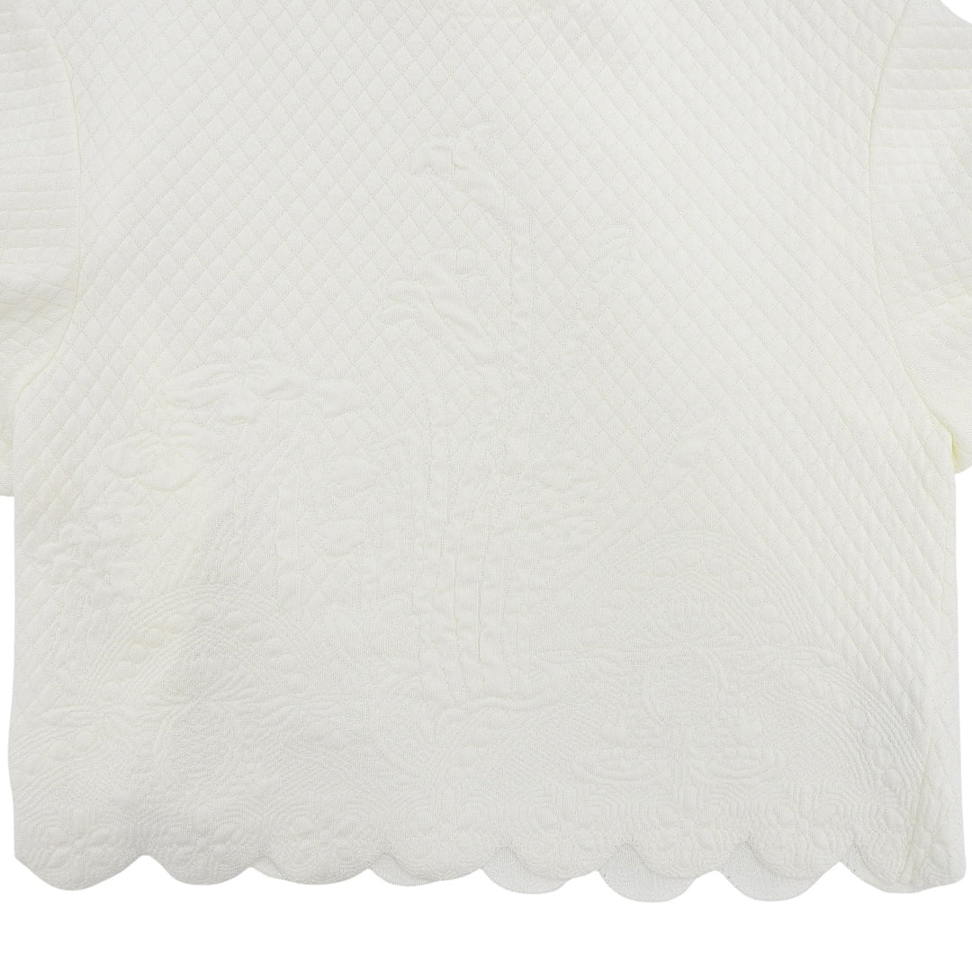 Excellent MAME KUROGOUCHI knit white Women 1 MM21Stainless Steel-KN029